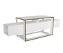 Hanah Home Mueble para TV Blanco y Dorado